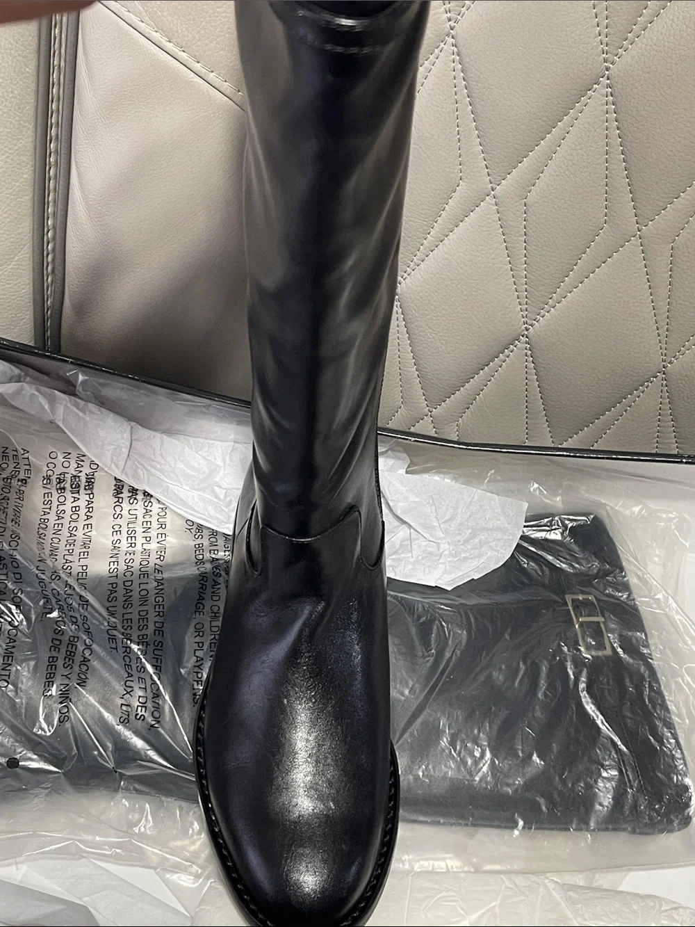 INC International Concepts BRITTAL Women's Over-the-Knee Riding Boots in Black